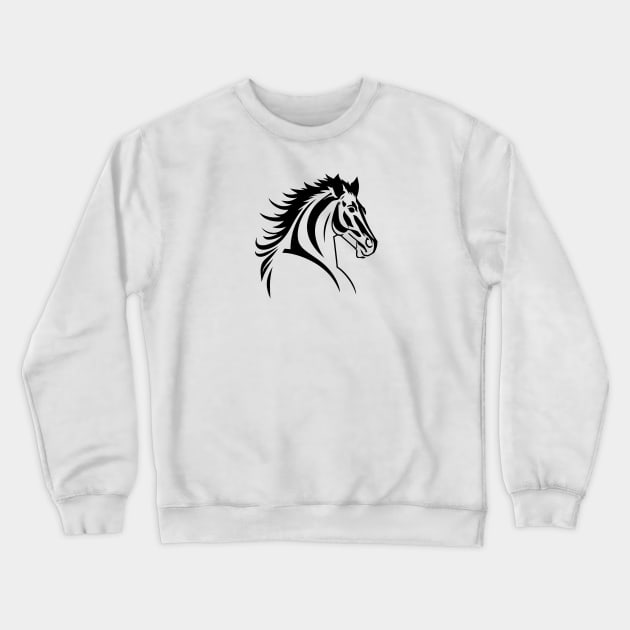 Gorgeous Horse silhouette Crewneck Sweatshirt by The D Family